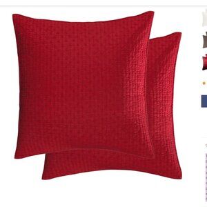 Levtex home Cross Stitch Euro Sham Set of 2